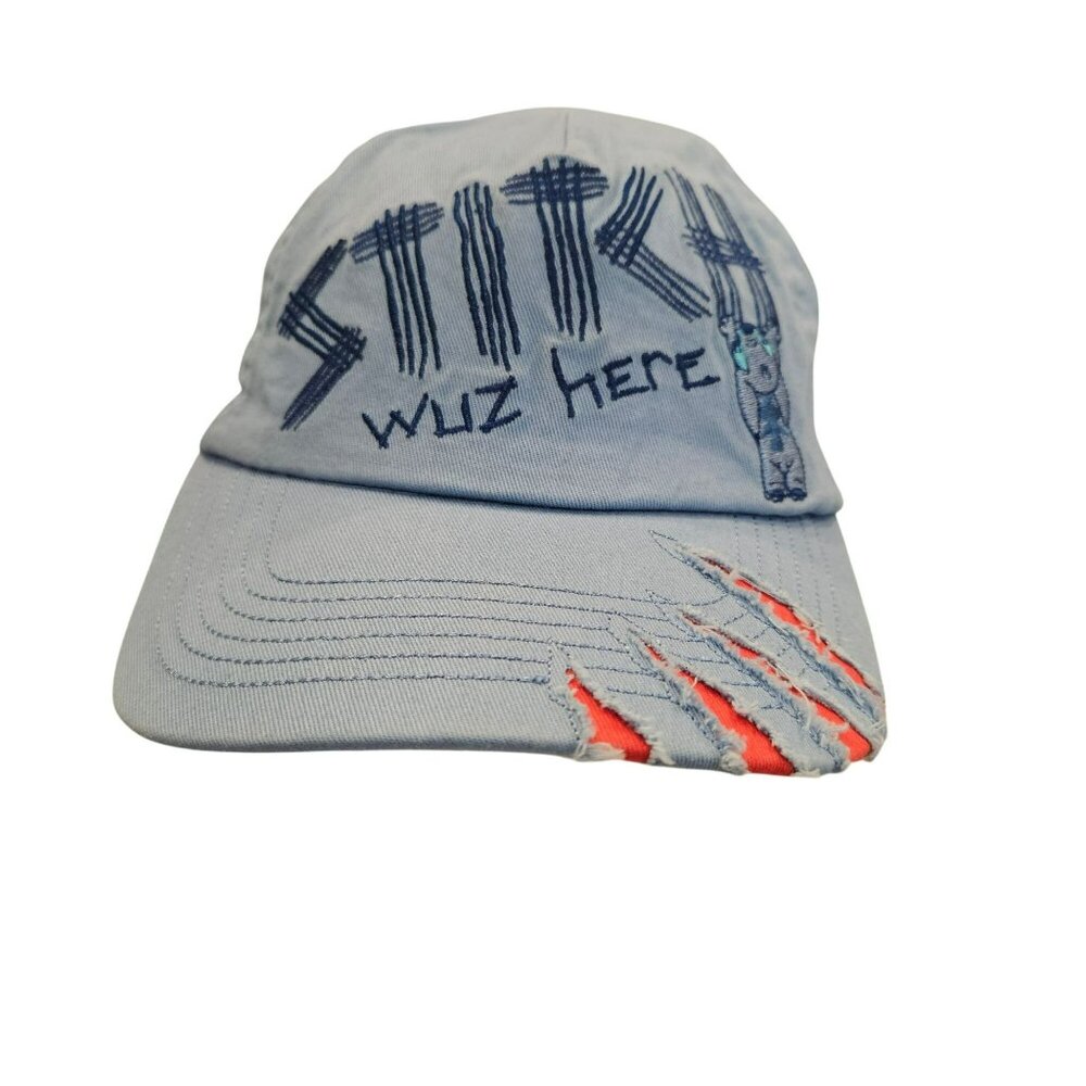 Disney Parks Stitch Wuz Here Youth Cap With Claw Marks Design Adjustable Strap